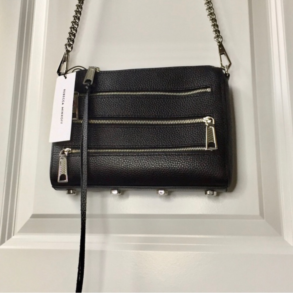 Rebecca mink off cross body BNWT 5 zip crossover messenger bag